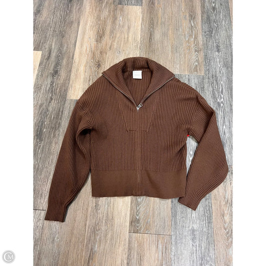Sweater Cardigan By Varley In Brown, Size: Xs