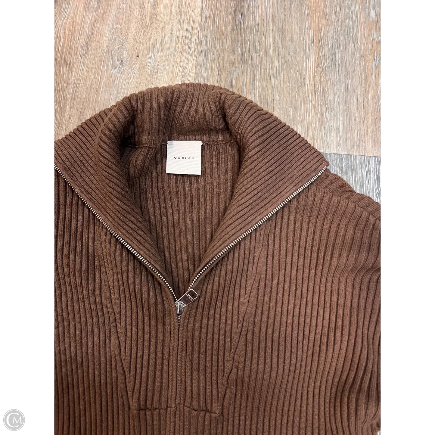 Sweater Cardigan By Varley In Brown, Size: Xs