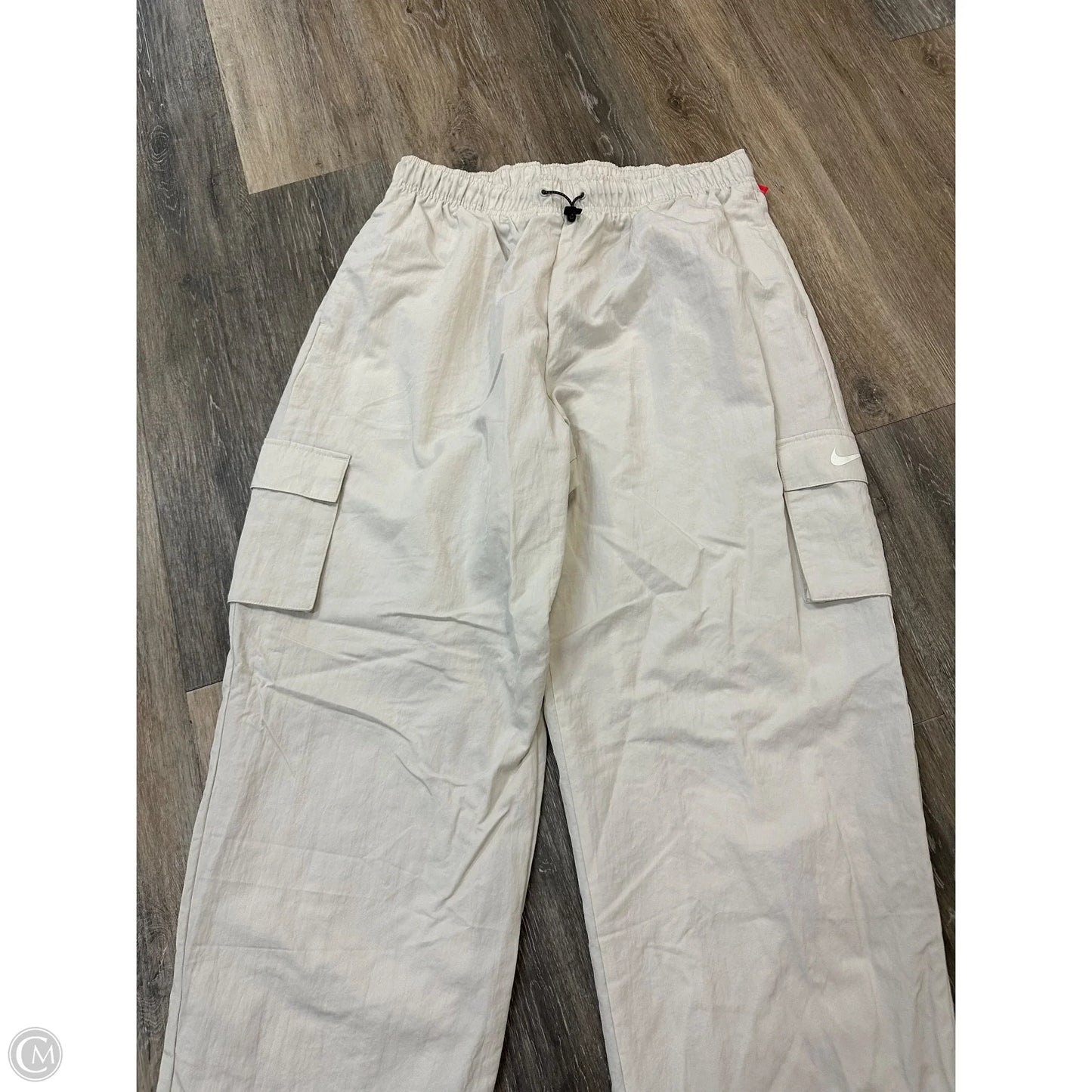 Athletic Pants By Nike Apparel In Cream, Size: M