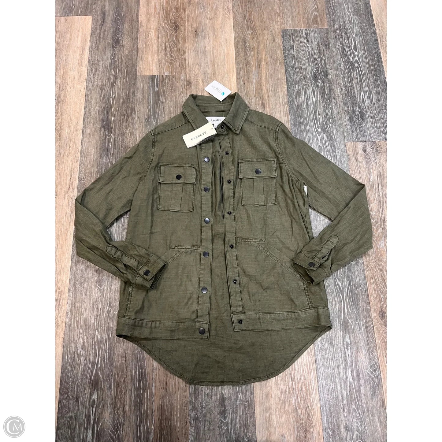 Jacket Shirt By Level 99 In Green, Size: Xs