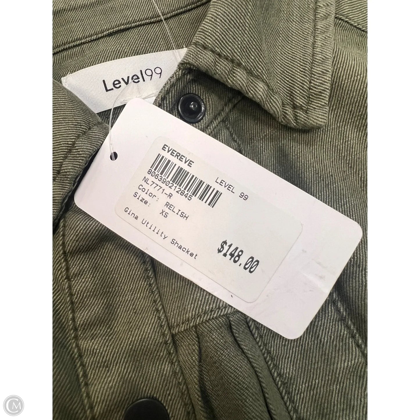 Jacket Shirt By Level 99 In Green, Size: Xs