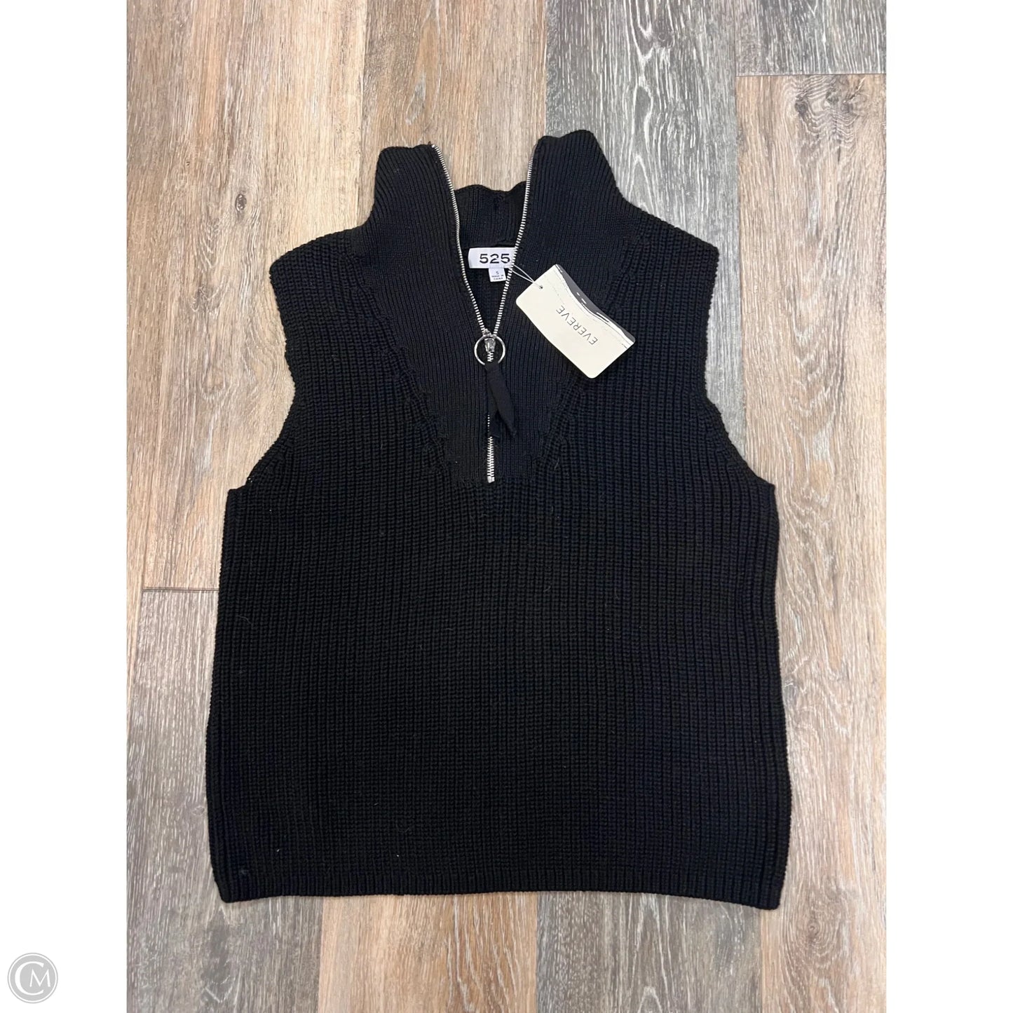 Vest Sweater By 525 In Black, Size: S