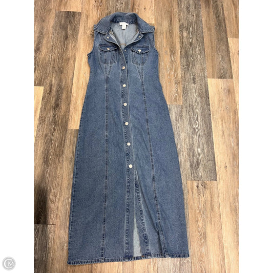 Dress Party Long By House Of Harlow In Blue Denim, Size: S