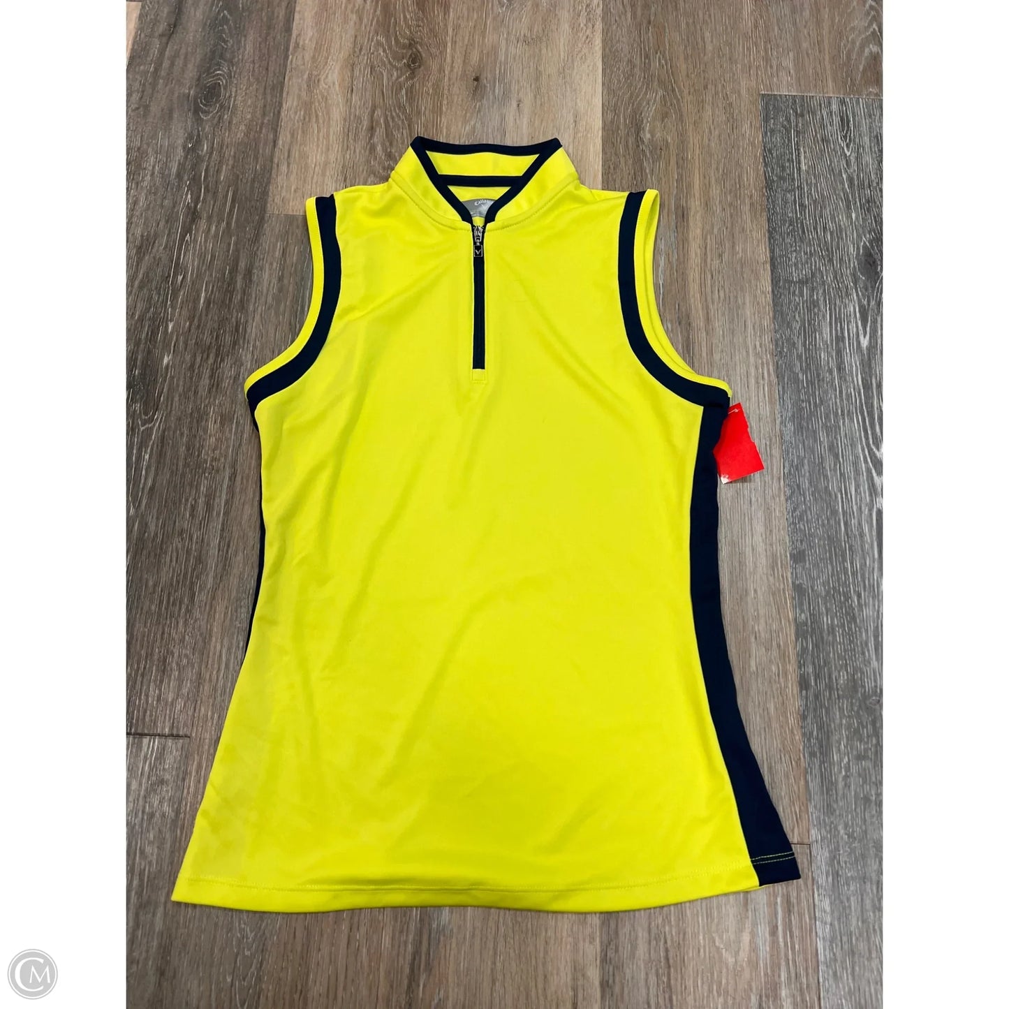 Athletic Tank Top By Callaway In Yellow, Size: S