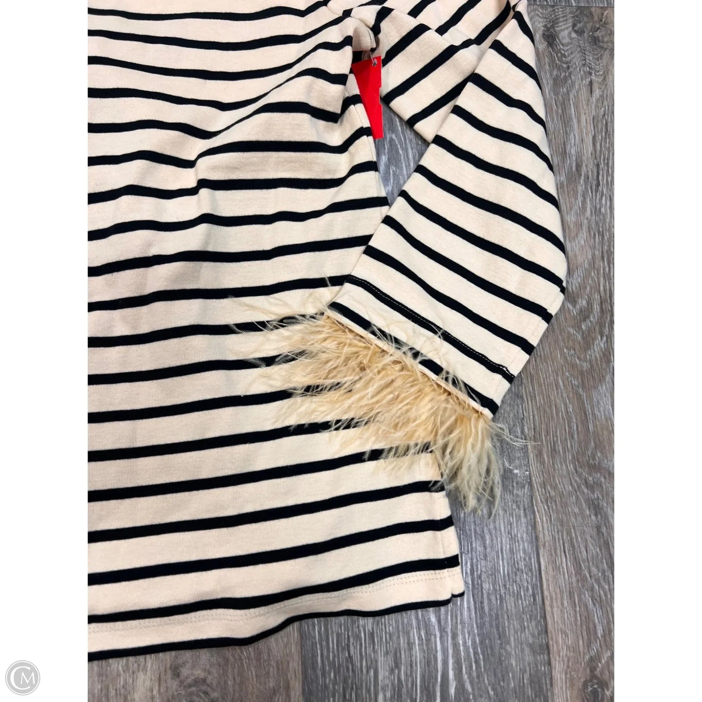 Blouse Long Sleeve By J. Crew In Striped Pattern, Size: S