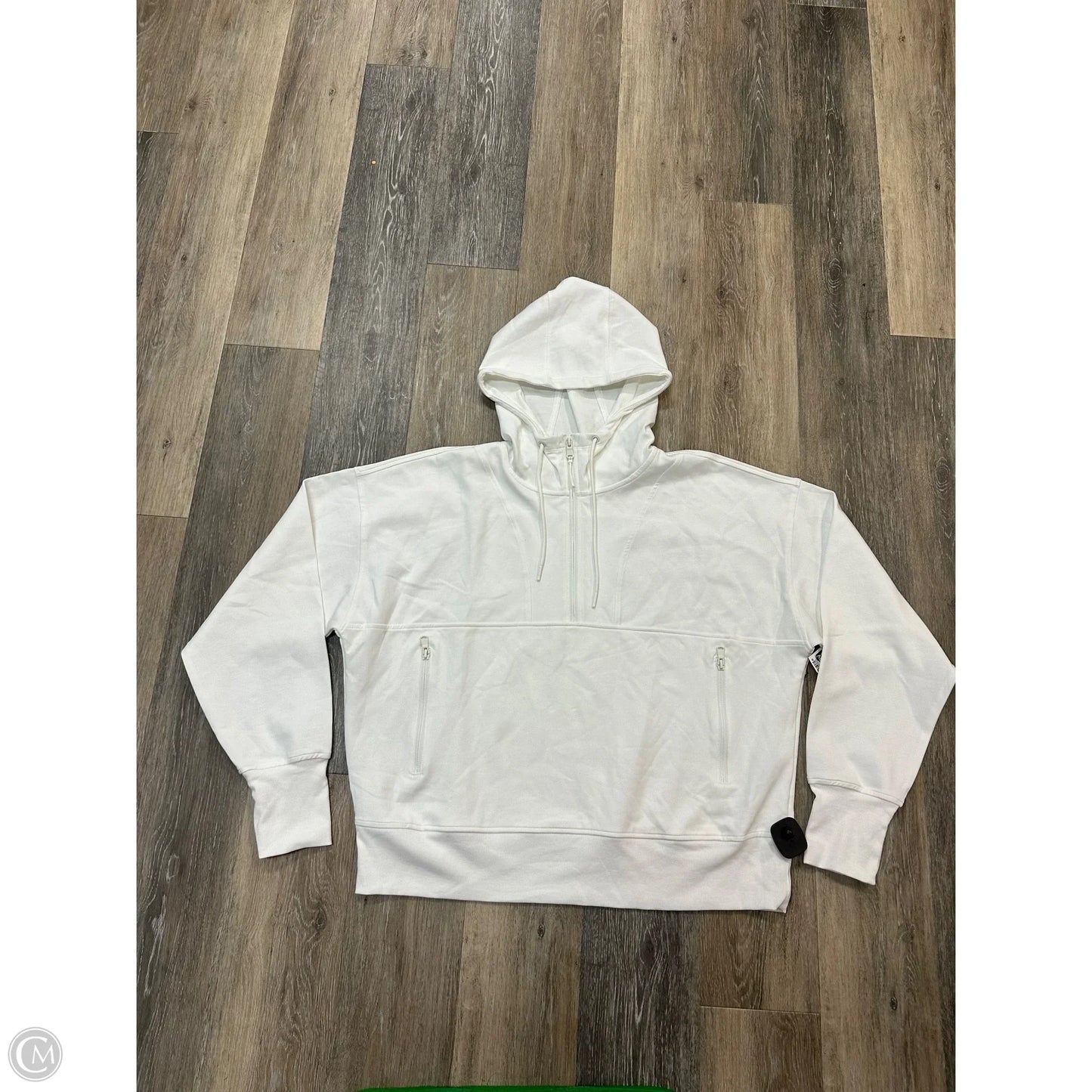 Athletic Sweatshirt Hoodie By Old Navy In White, Size: Xxl