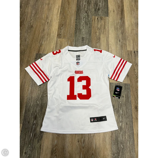 Athletic Top Short Sleeve By Nike NFL Apparel In White, Size: XS (YOUTH XL)