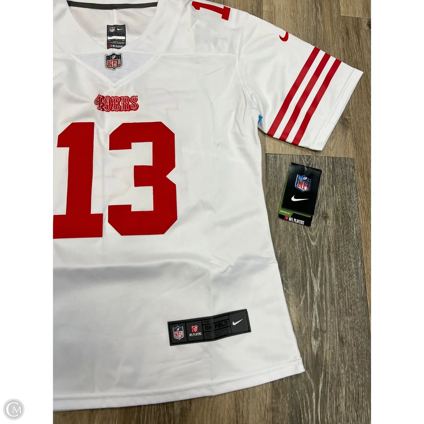 Athletic Top Short Sleeve By Nike NFL Apparel In White, Size: XS (YOUTH XL)