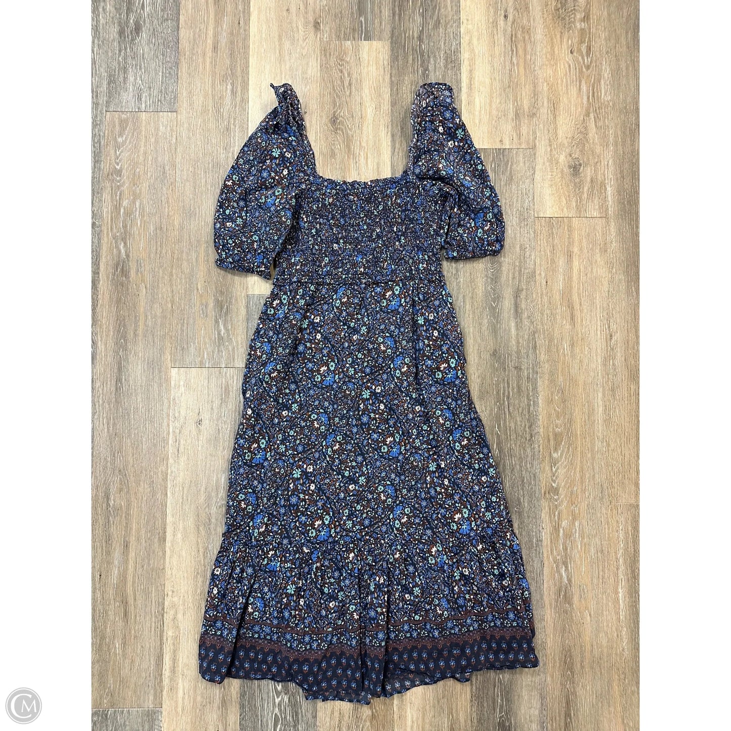 -Dress Casual Maxi By Vineyard Vines In Floral Print, Size: M