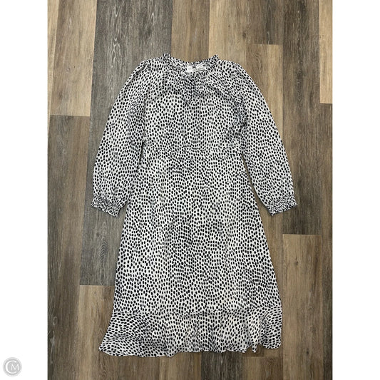 Dress Party Long By J. Crew In Blue & White, Size: 8