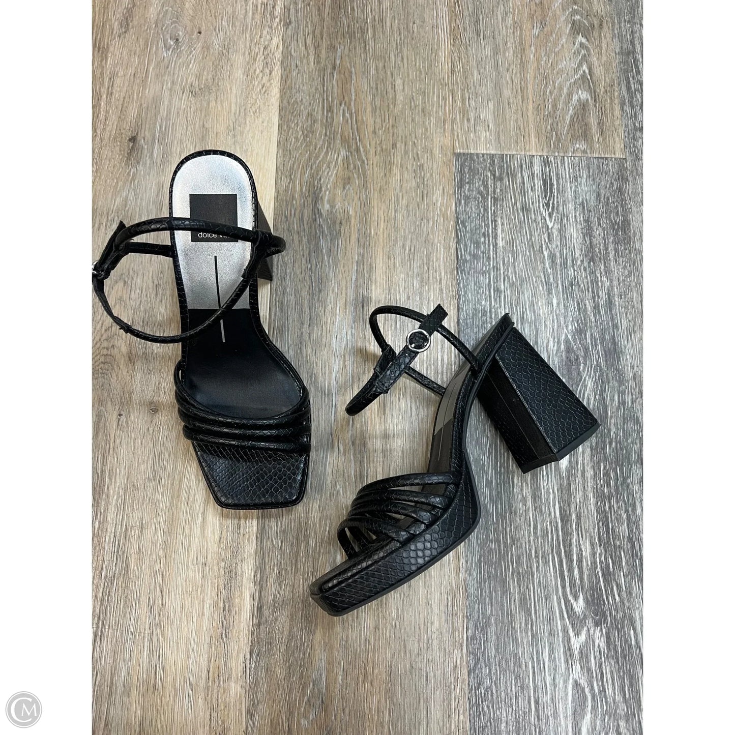 Sandals Heels Block By Dolce Vita In Black, Size: 7.5