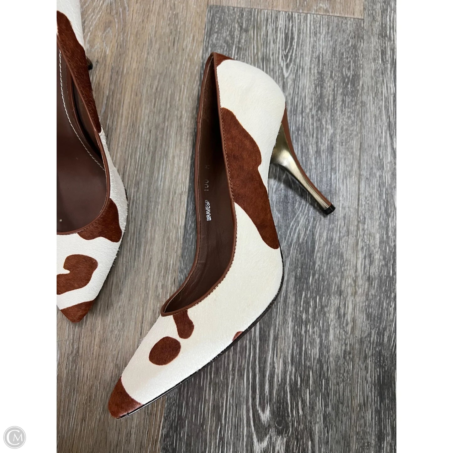 Shoes Heels Stiletto By Donald Pliner In Animal Print, Size: 10
