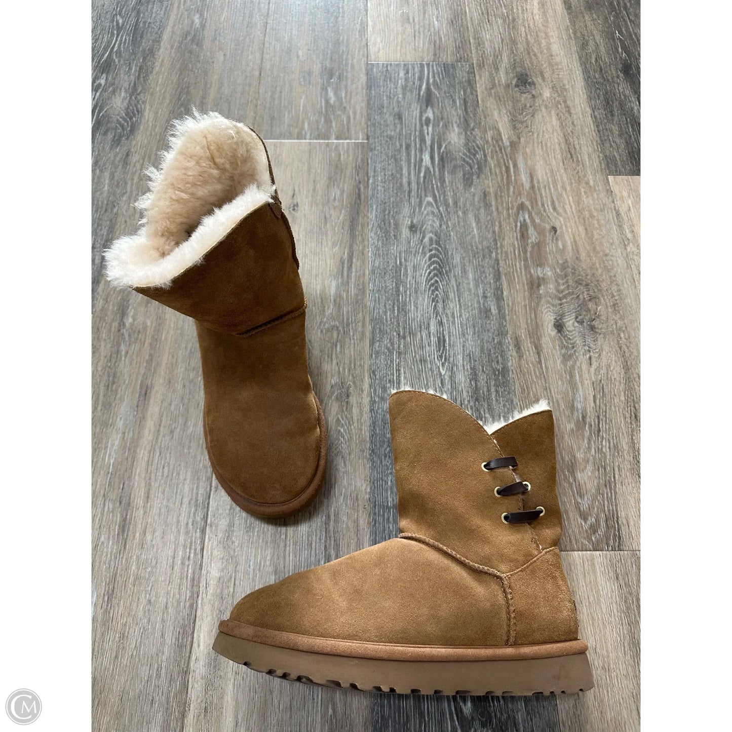 Boots Designer By Ugg In Tan, Size: 9