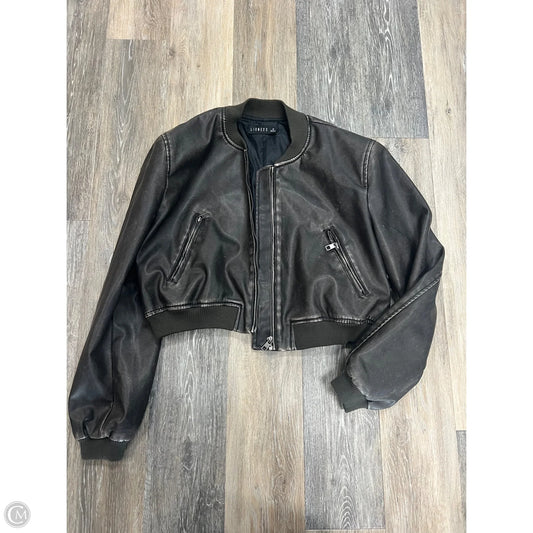 Jacket Moto By Lioness In Grey, Size: M