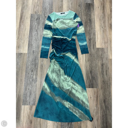 Dress Party Long By Luxurly In Tie Dye Print, Size: L