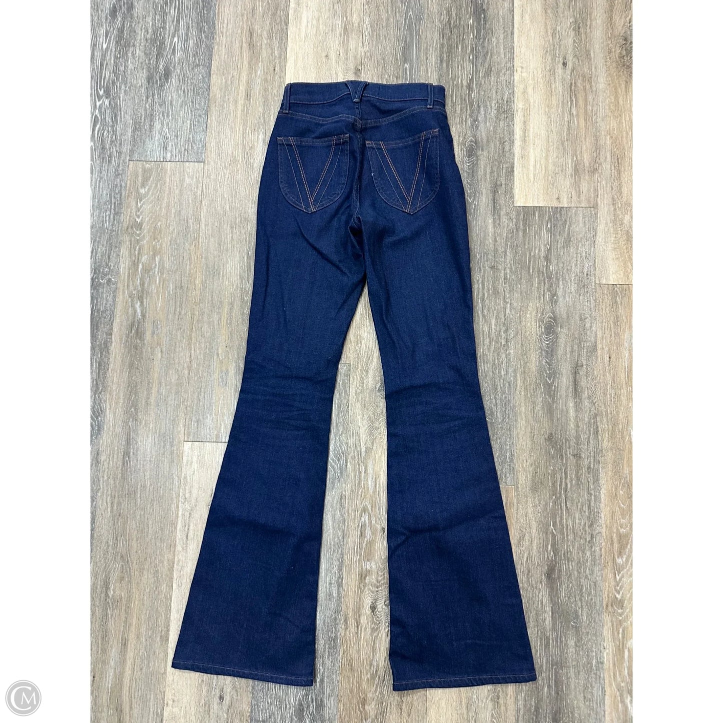 Jeans Flared By Veronica Beard In Blue Denim, Size: 0/24