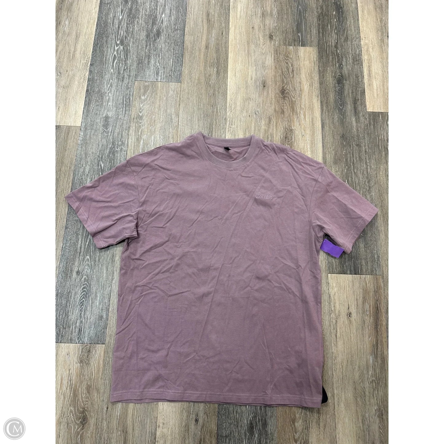 Top Short Sleeve By Comfrt In Purple, Size: S