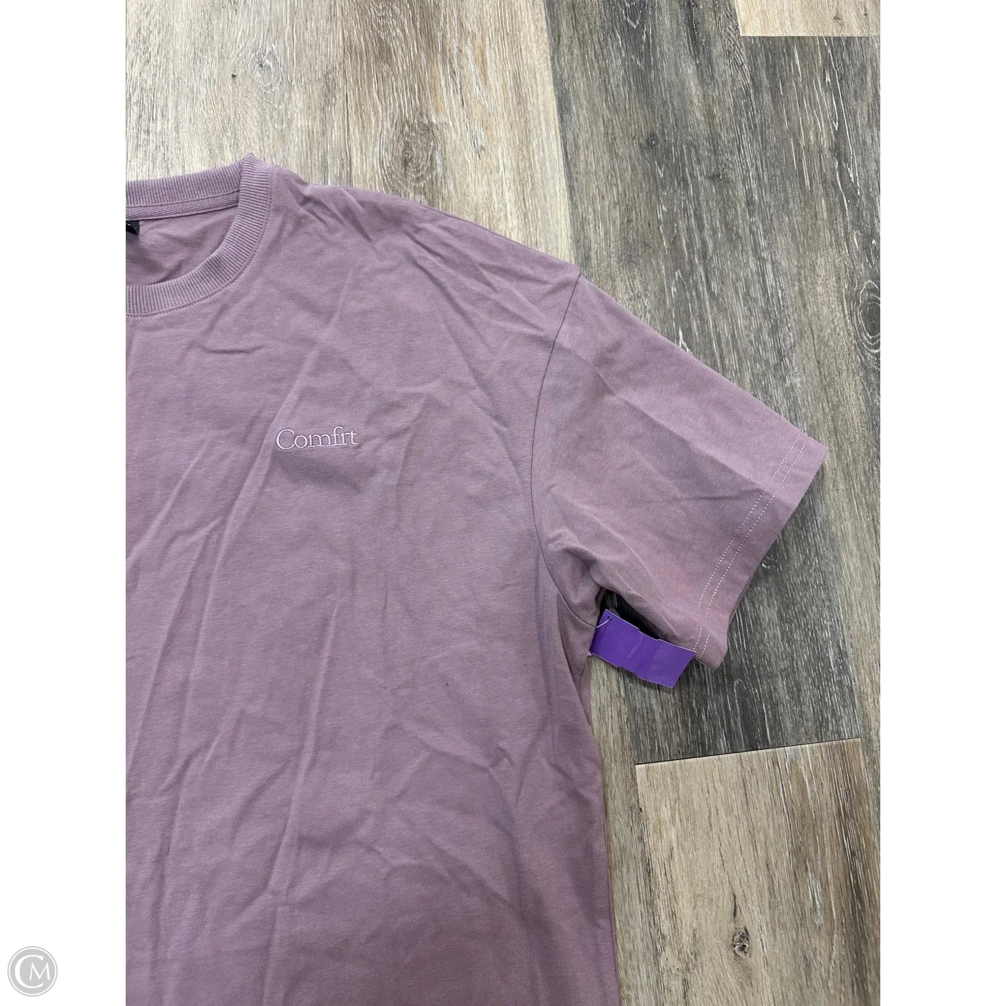 Top Short Sleeve By Comfrt In Purple, Size: S