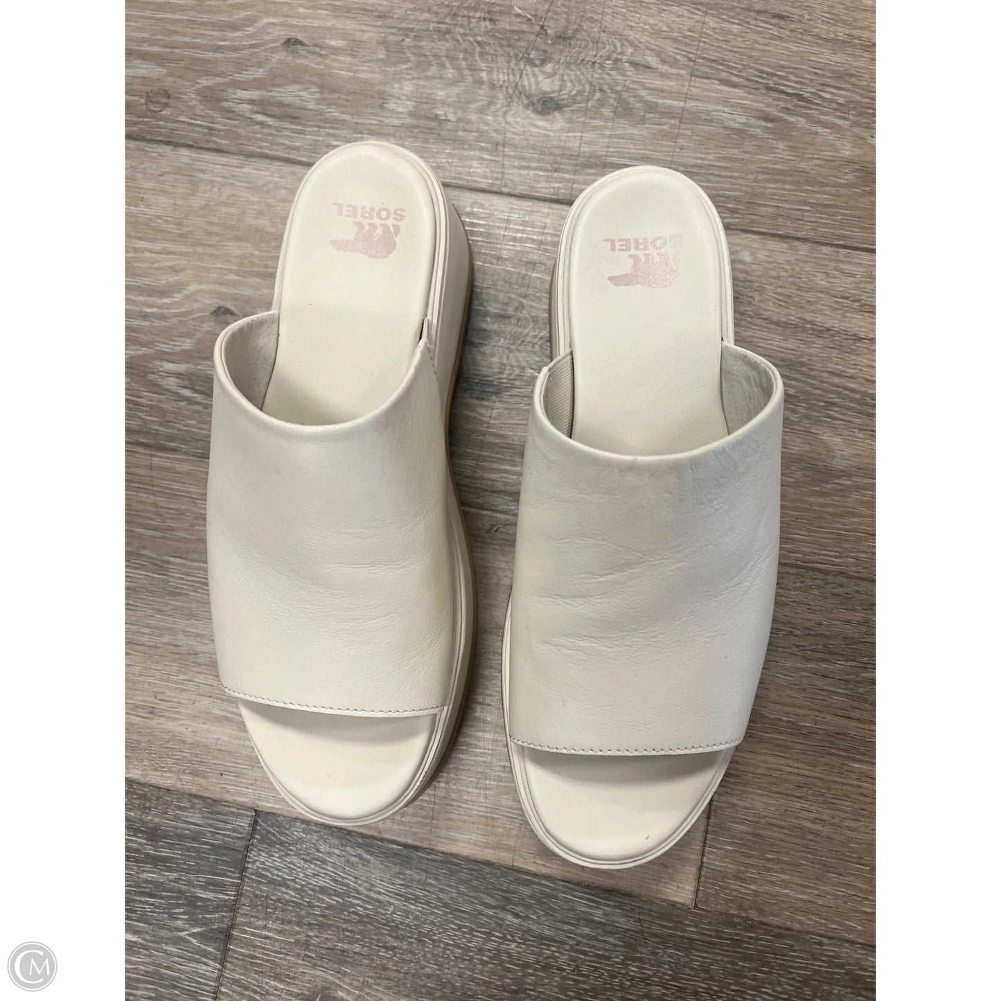 Sandals Heels Platform By Sorel In Cream, Size: 9.5