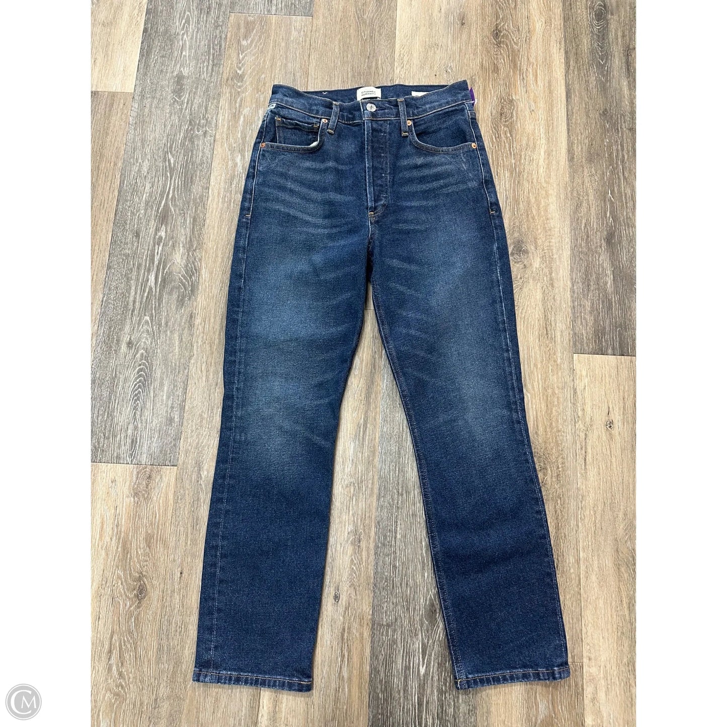 Jeans Straight By Citizens Of Humanity In Blue Denim, Size: 1/25
