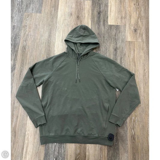 Athletic Sweatshirt Hoodie By Lululemon In Green, Size: Xl