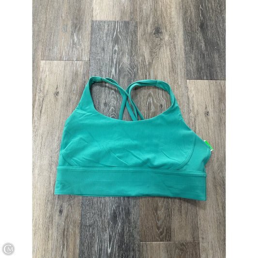 Athletic Bra By Lululemon In Green, Size: 14
