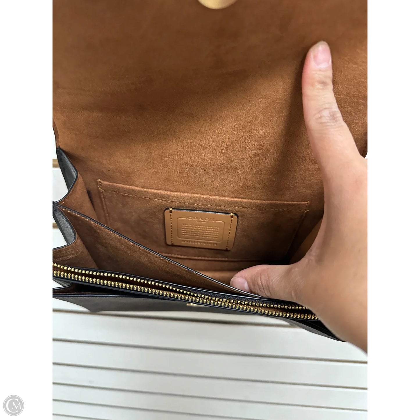 Crossbody Designer By Coach, Size: Small