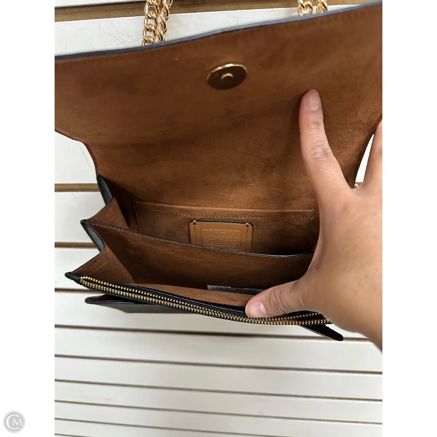 Crossbody Designer By Coach, Size: Small