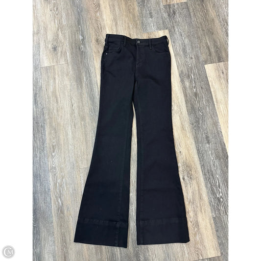 Jeans Flared By Pilcro In Black Denim, Size: 6
