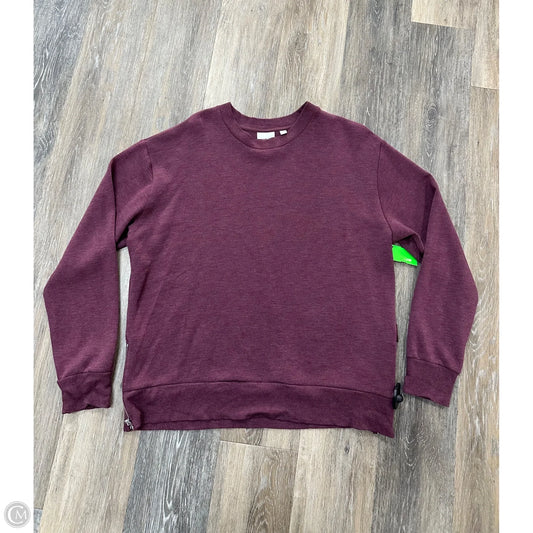 Sweatshirt Crewneck By Varley In Maroon, Size: L