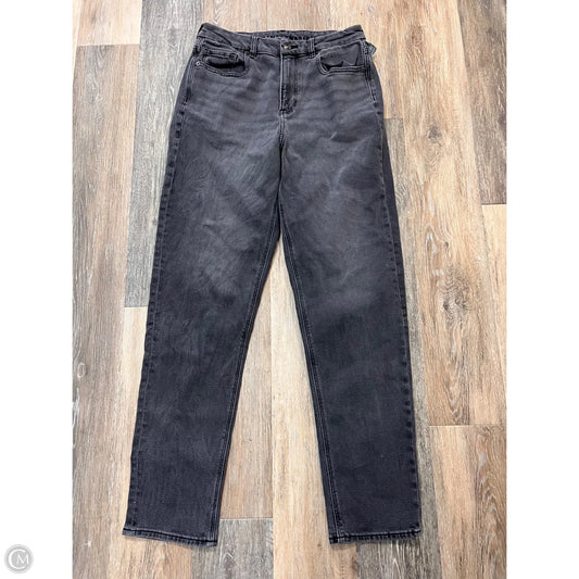 Jeans Skinny By American Eagle In Black Denim, Size: 12l