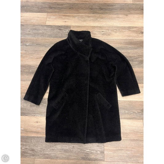 Coat Faux Fur & Sherpa By Eileen Fisher In Black, Size: M