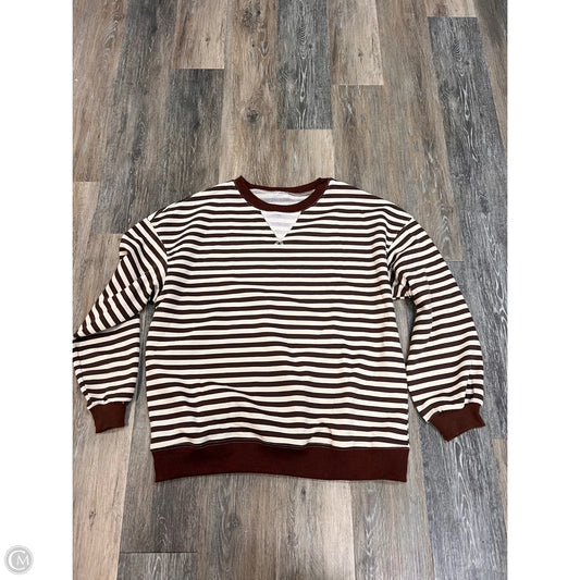 Top Long Sleeve By Anrabess In Brown, Size: L