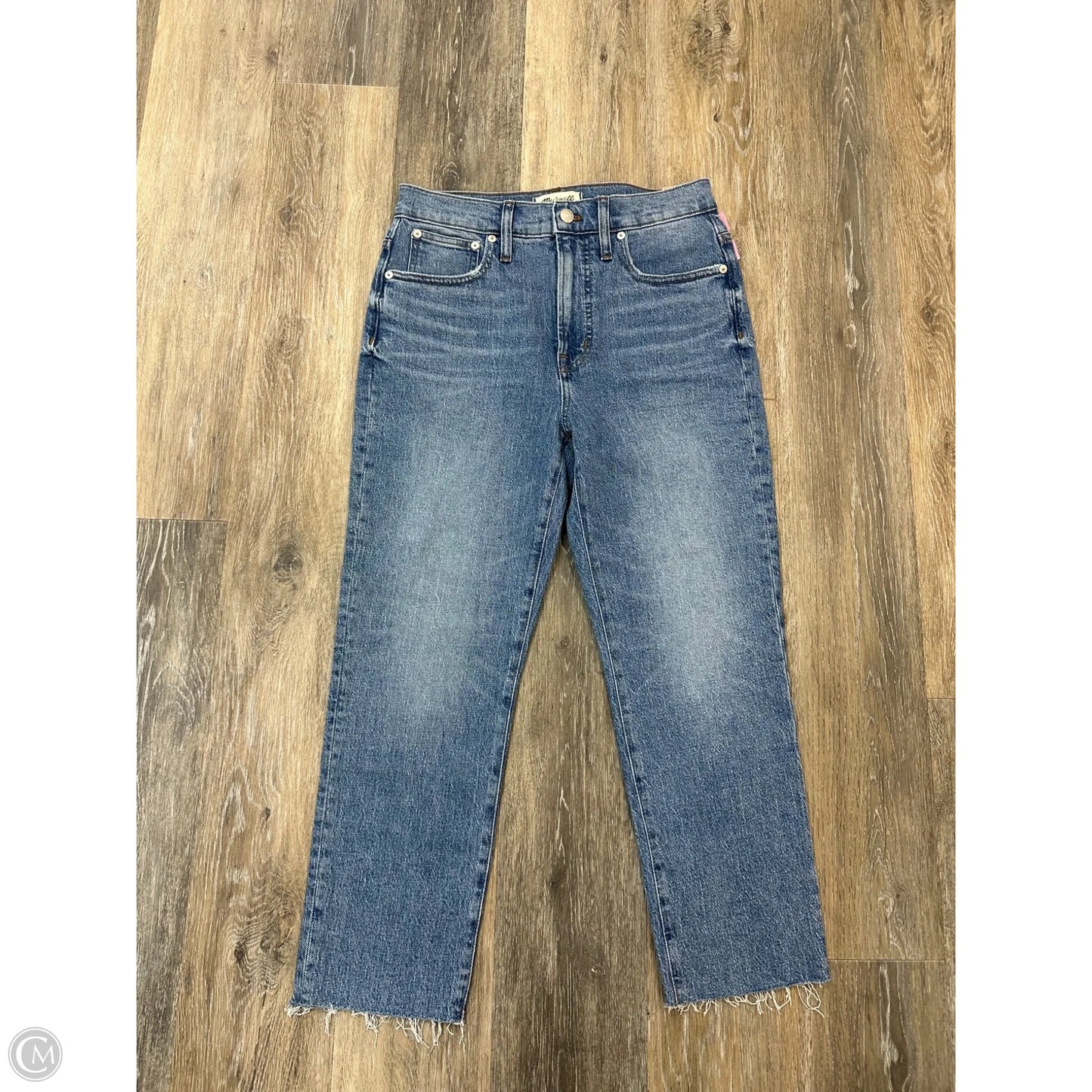 Jeans Straight By Madewell In Blue Denim, Size: 4p