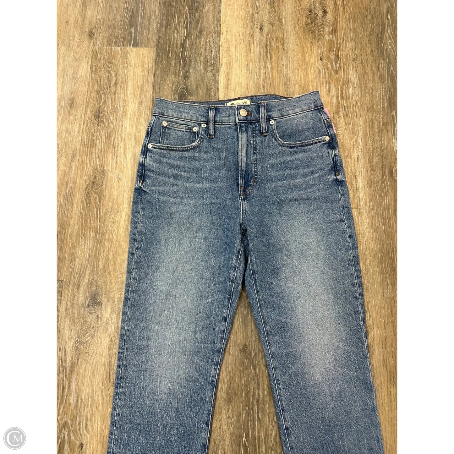 Jeans Straight By Madewell In Blue Denim, Size: 4p