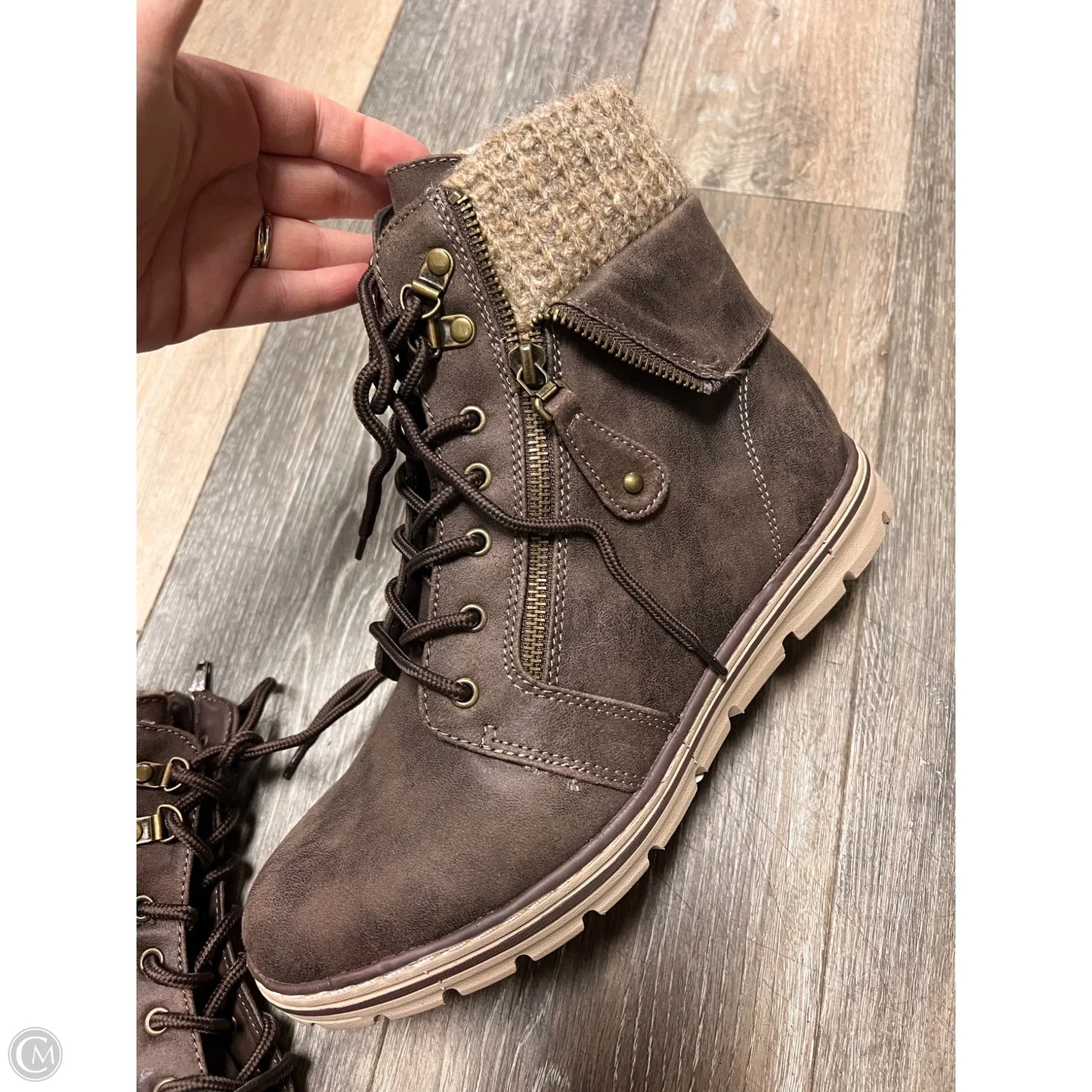 Boots Combat By White Mountain In Brown, Size: 10