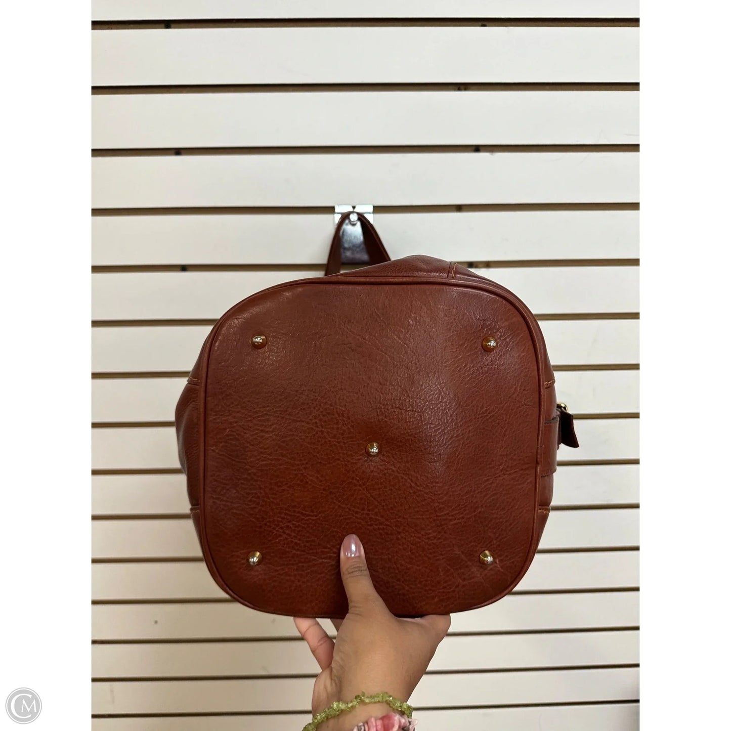 Handbag Leather By Marino Orlandi, Size: Large