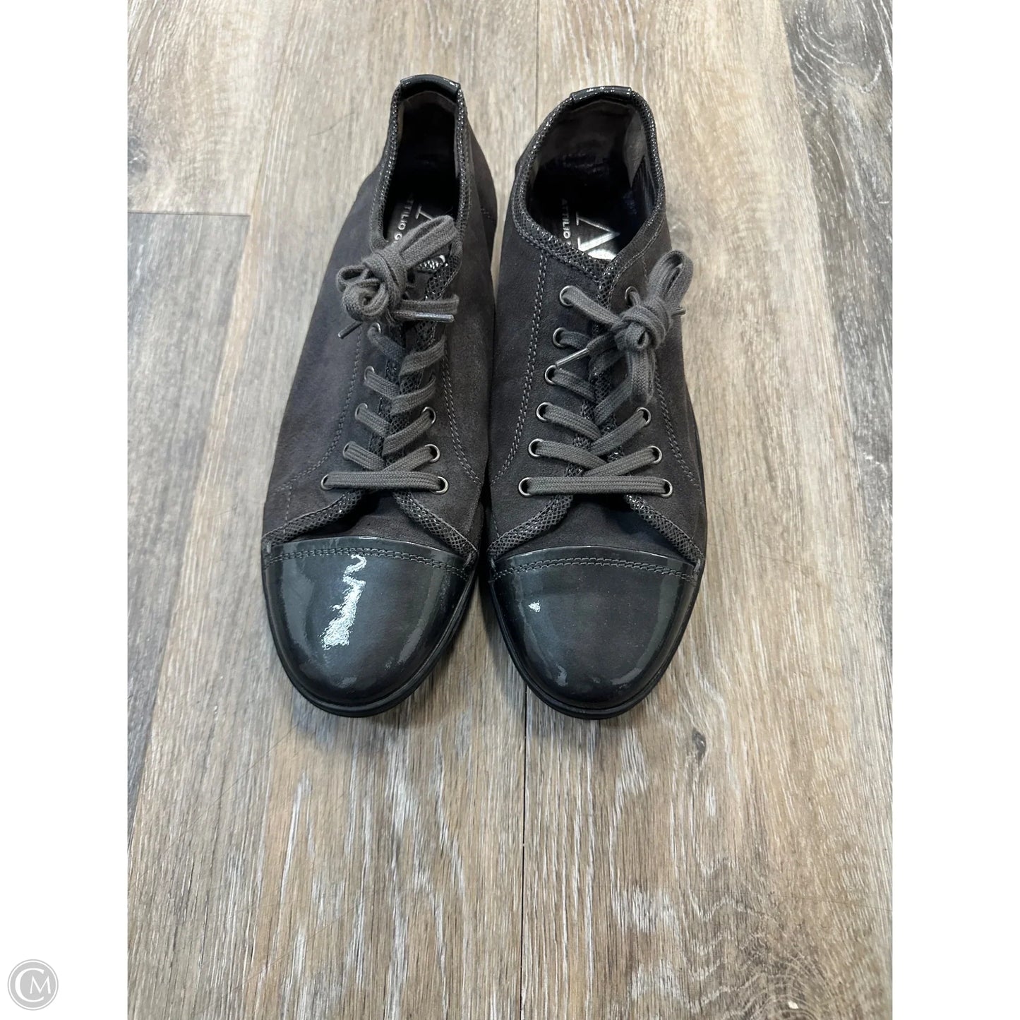 Shoes Sneakers By Agl In Grey, Size: 9