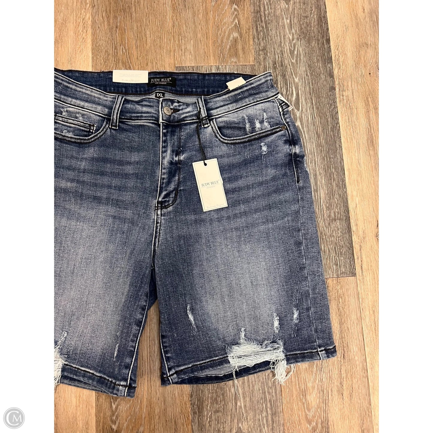 Shorts By Judy Blue In Blue Denim, Size: 1x