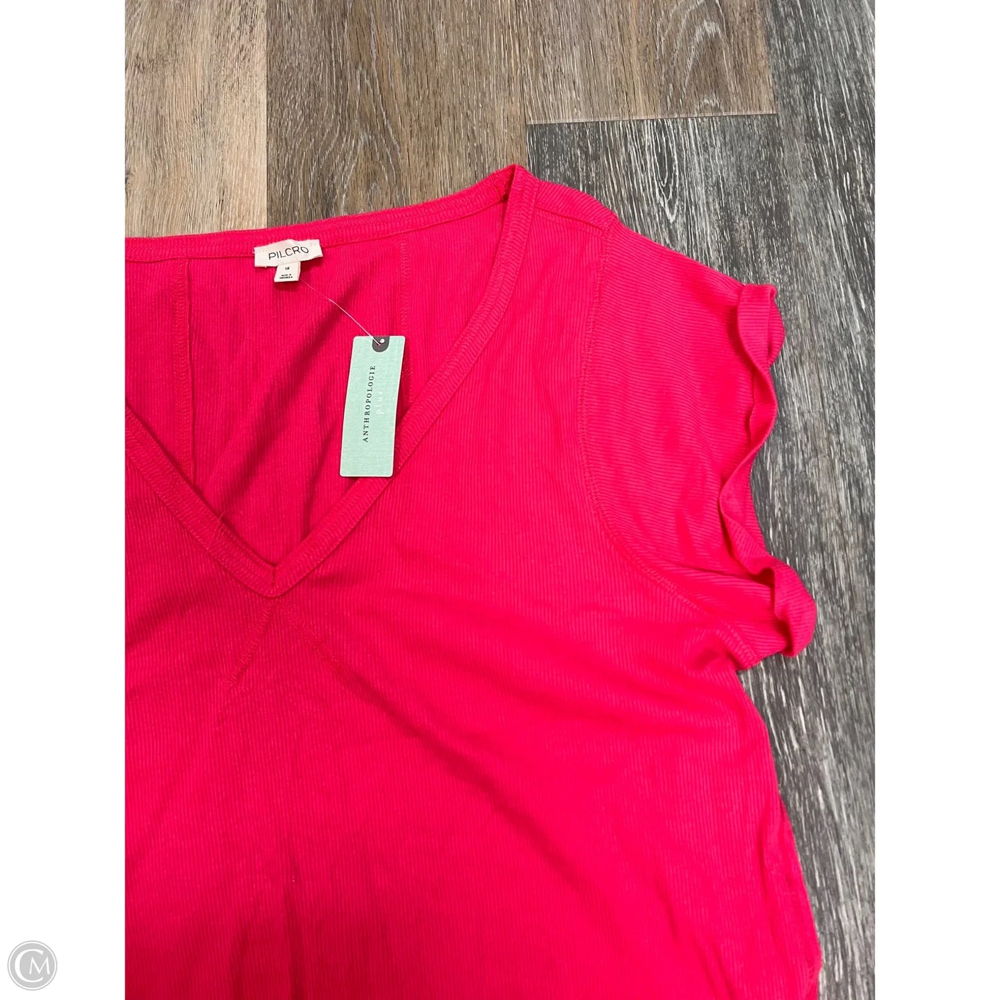 -Top Short Sleeve By Pilcro In Pink, Size: 1x