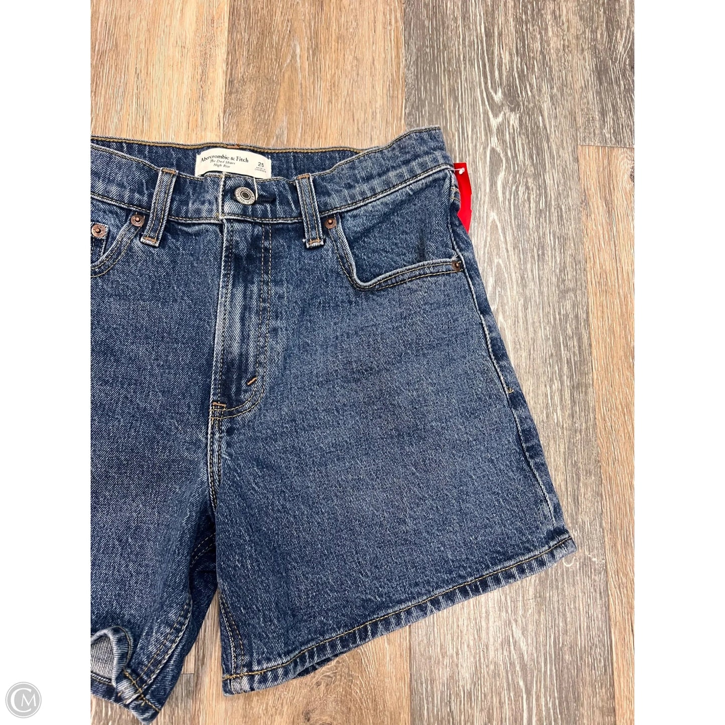 Shorts By Abercrombie And Fitch In Blue Denim, Size: 0