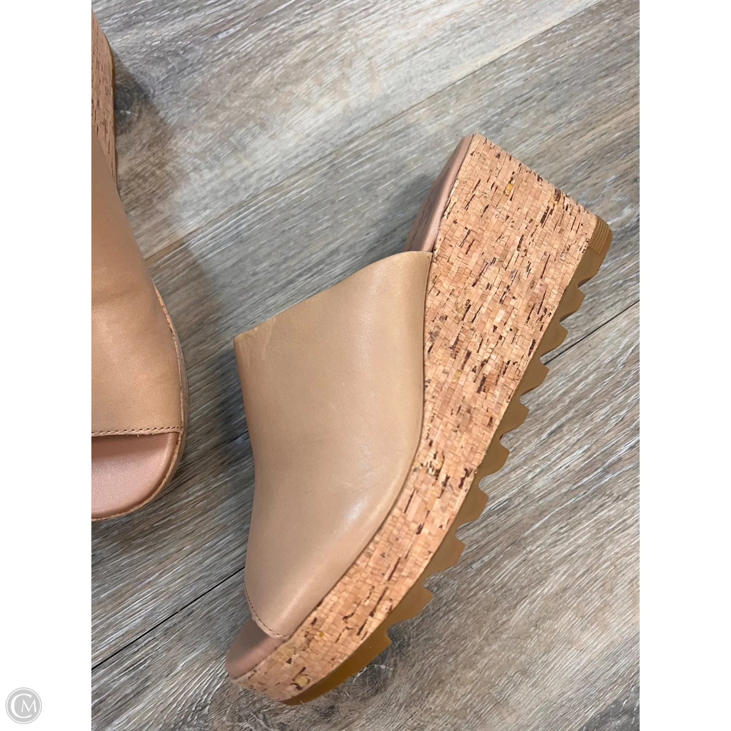 Sandals Heels Wedge By Sorel In Tan, Size: 8.5