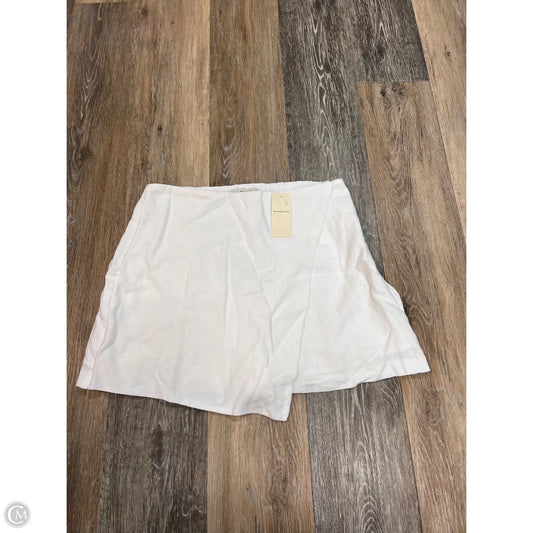 Skort Mini & Short By Abercrombie And Fitch In White, Size: M