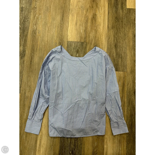Blouse Long Sleeve By Anthropologie In Blue, Size: S