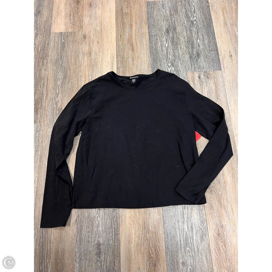-Athletic Top Long Sleeve Crewneck By Athleta In Black, Size: M