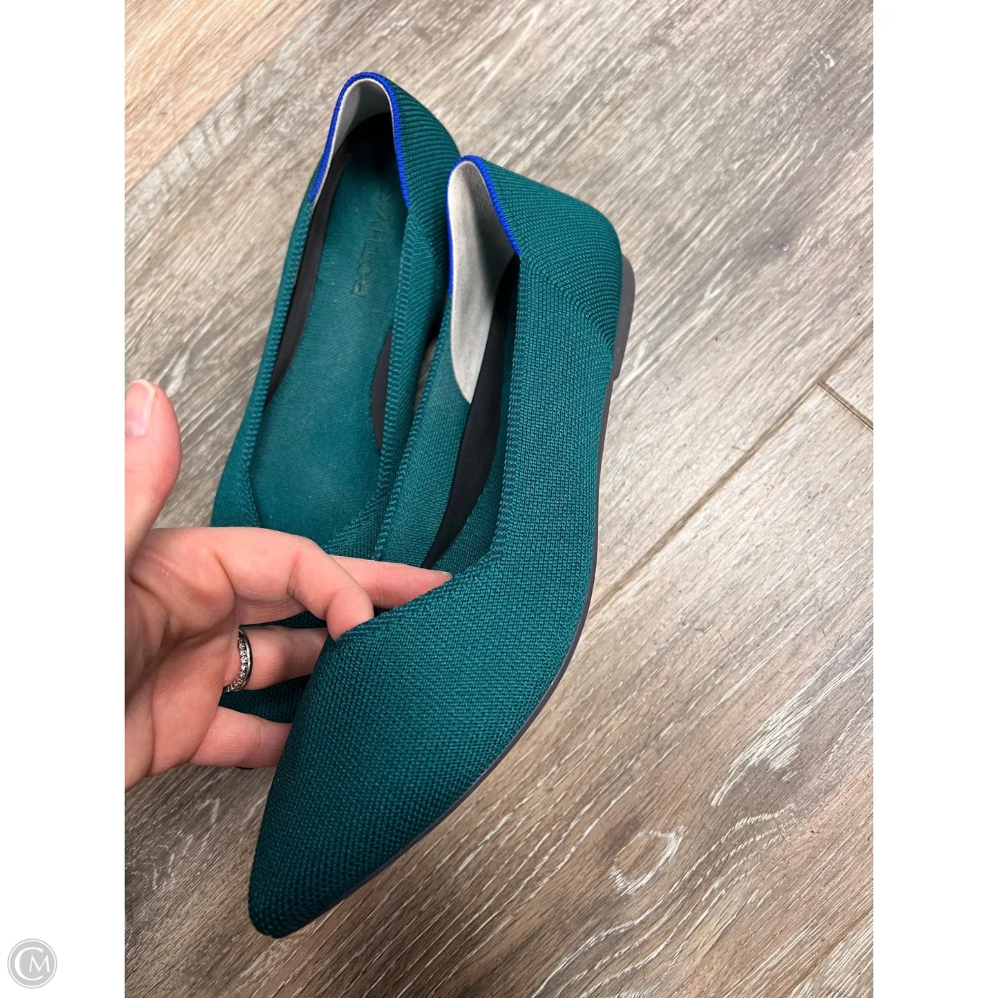 Shoes Flats By Rothys In Teal, Size: 9