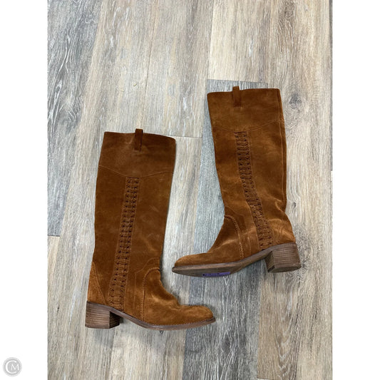 Boots Mid-calf Flats By Cmc In Brown, Size: 7.5