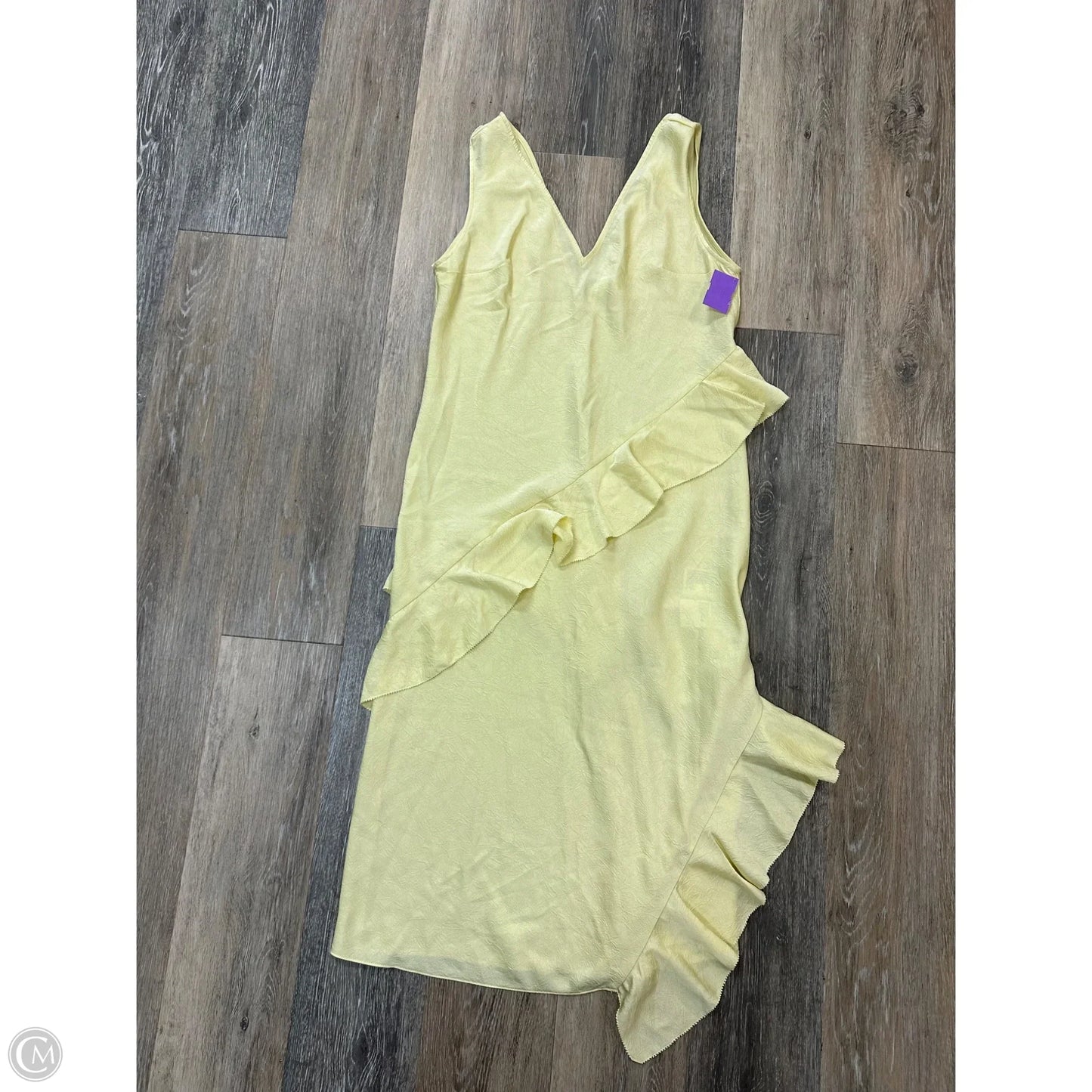 Dress Party Long By H&m In Yellow, Size: S
