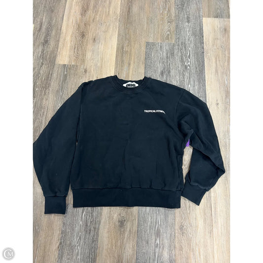 Sweatshirt Crewneck By Palm Heights In Black, Size: M