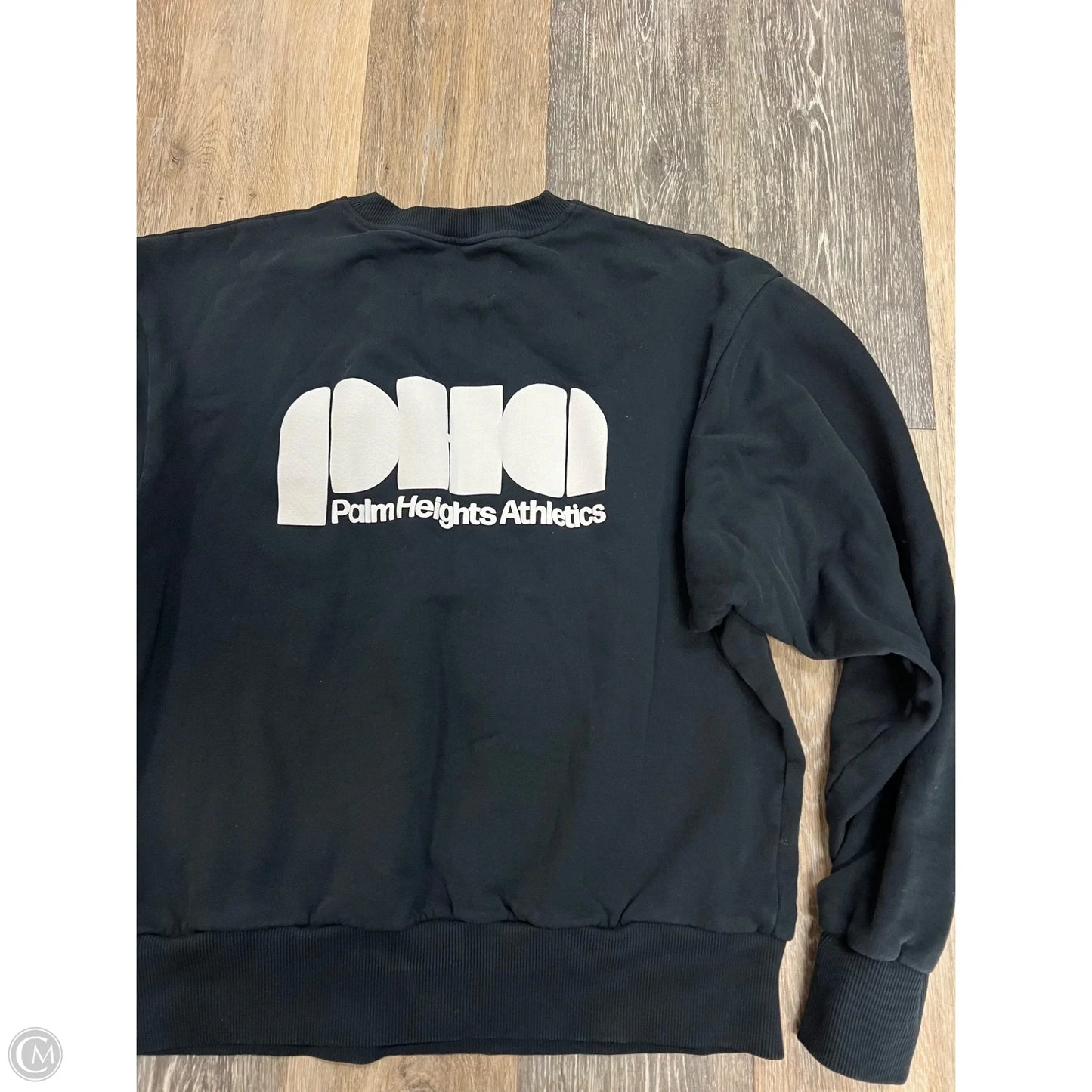 Sweatshirt Crewneck By Palm Heights In Black, Size: M